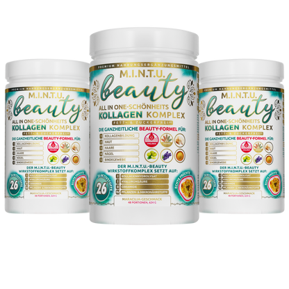 M.I.N.T.U. Beauty-Kollagen-Komplex zuckerfrei, 3-er Pack (144 Tage)