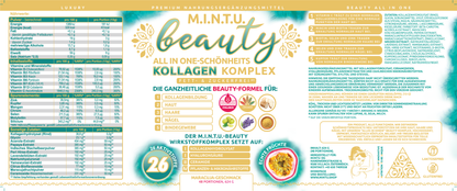M.I.N.T.U. Beauty Kollagen Komplex zuckerfrei, 48 Portionen