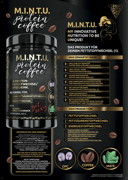 M.I.N.T.U. Protein Fettstoffwechselkaffee | Low Carb Kaffee Genuss