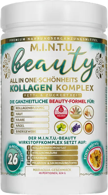 MINTU Beauty Kollagen Komplex - transparent Hintergrund