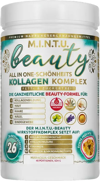 MINTU Beauty Kollagen Komplex - transparent Hintergrund