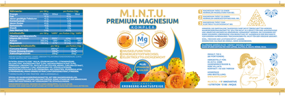 M.I.N.T.U. Premium Sport Magnesium Erdbeere-Kaktusfeige | 2 Monate