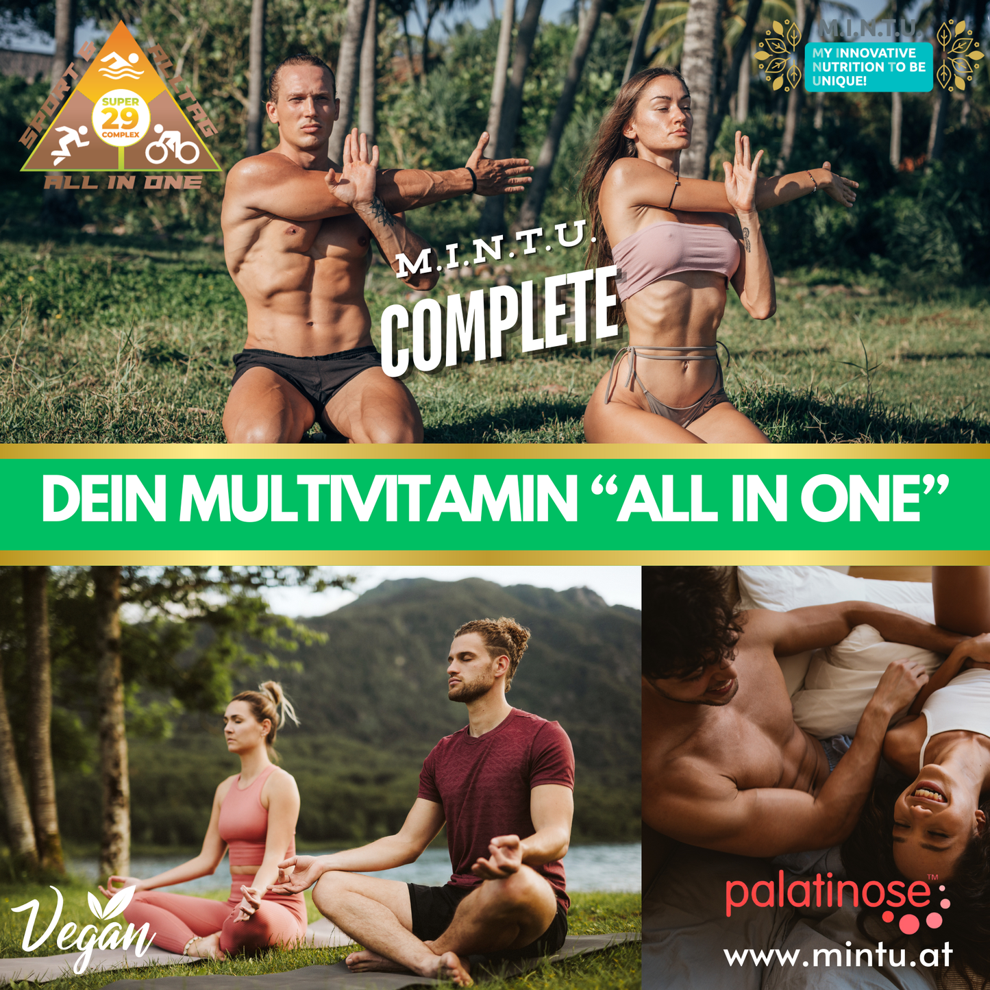 MINTU Complete All-in-One – Multivitamin All-in-One für Energie, Regeneration und Vitalität im Alltag