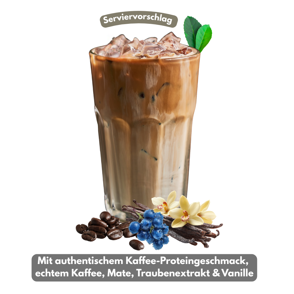 Zubereitetes MINTU Beauty Kollagen Getränk – fruchtiger Maracuja-Geschmack