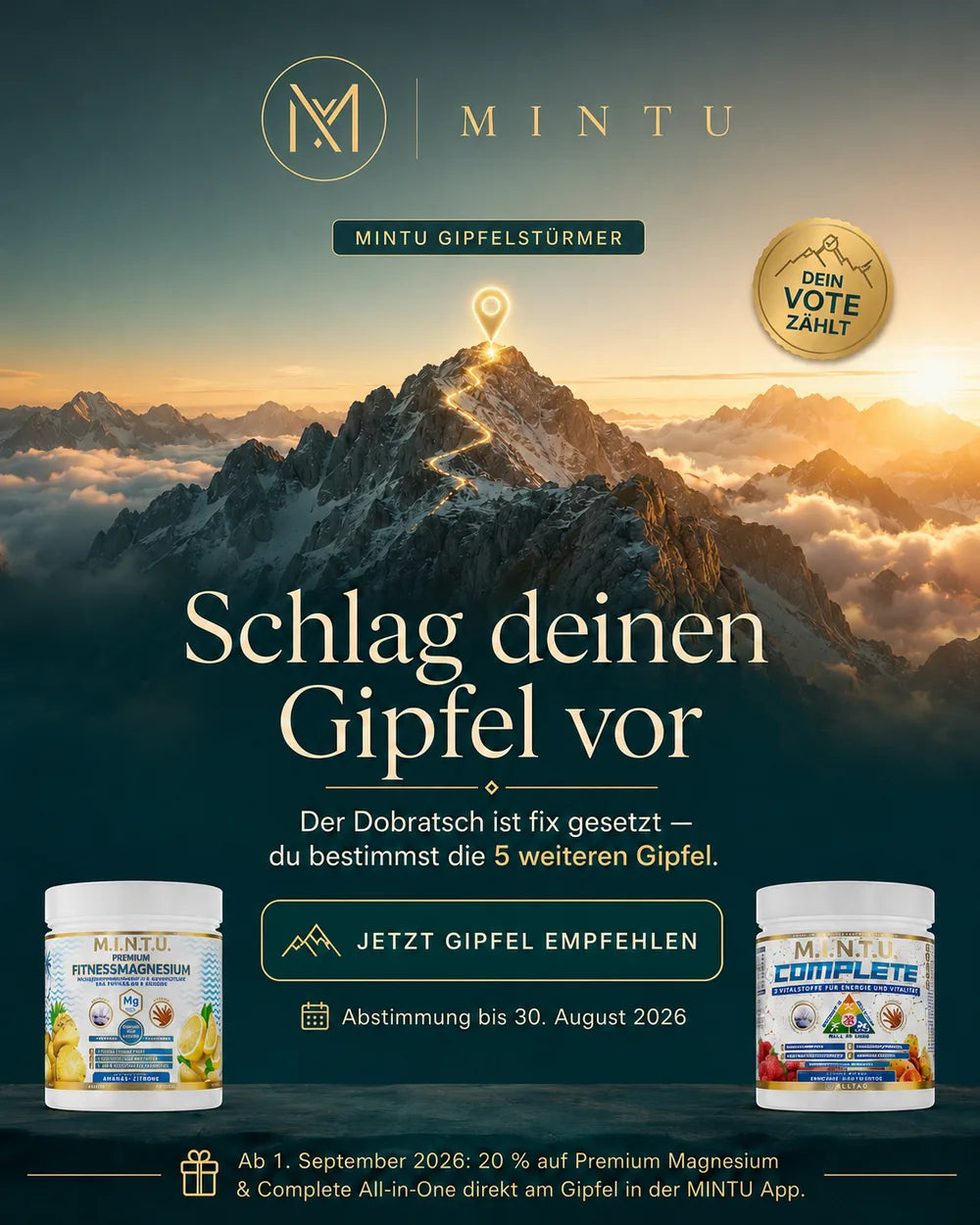 MINTU Gipfelstuermer - Schlag deinen Gipfel vor